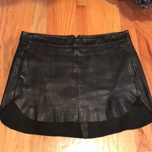 Mason leather mini skirt size 2